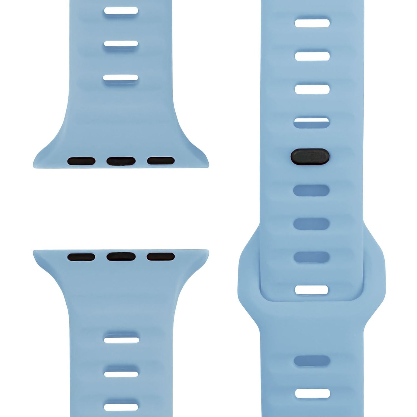 NALIA Motion Band for Apple Watch Ultra/SE/10/9/8/7/6/5/4/3/2/1, Case Size 42/44/45/46/49mm, Soft Silicone Replacement Sport Band with Snap-on Closure