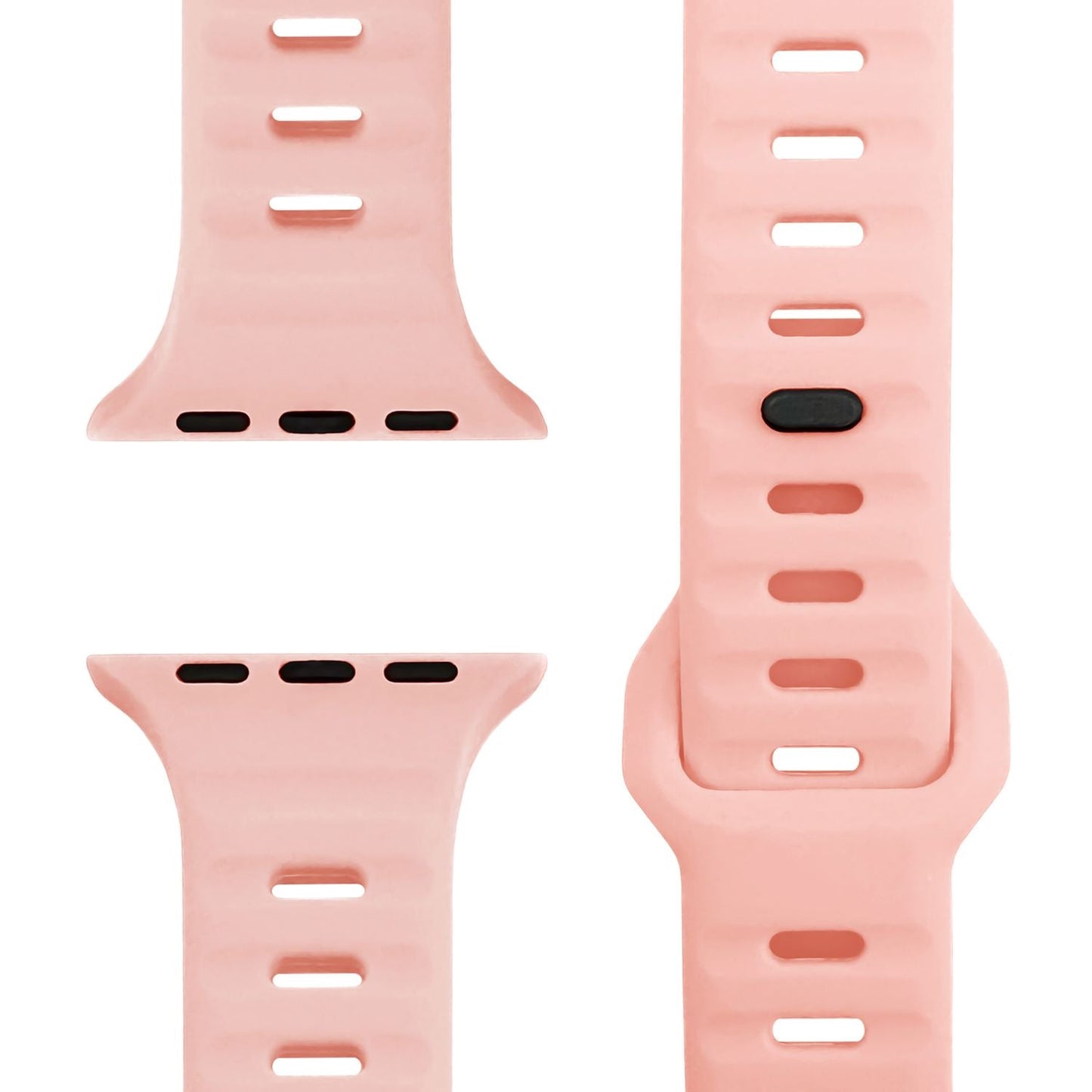 NALIA Motion Band for Apple Watch Ultra/SE/10/9/8/7/6/5/4/3/2/1, Case Size 42/44/45/46/49mm, Soft Silicone Replacement Sport Band with Snap-on Closure