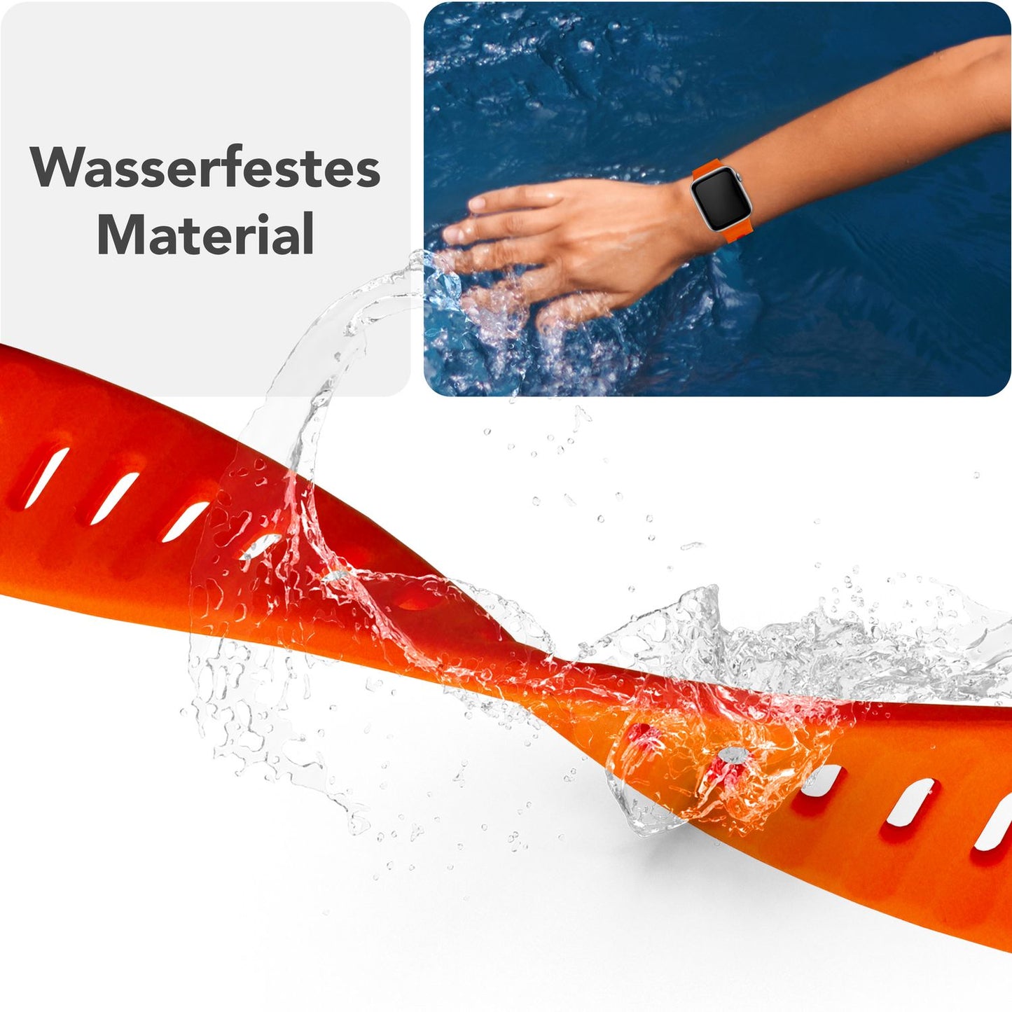 NALIA Motion Band for Apple Watch Ultra/SE/10/9/8/7/6/5/4/3/2/1, Case Size 42/44/45/46/49mm, Soft Silicone Replacement Sport Band with Snap-on Closure