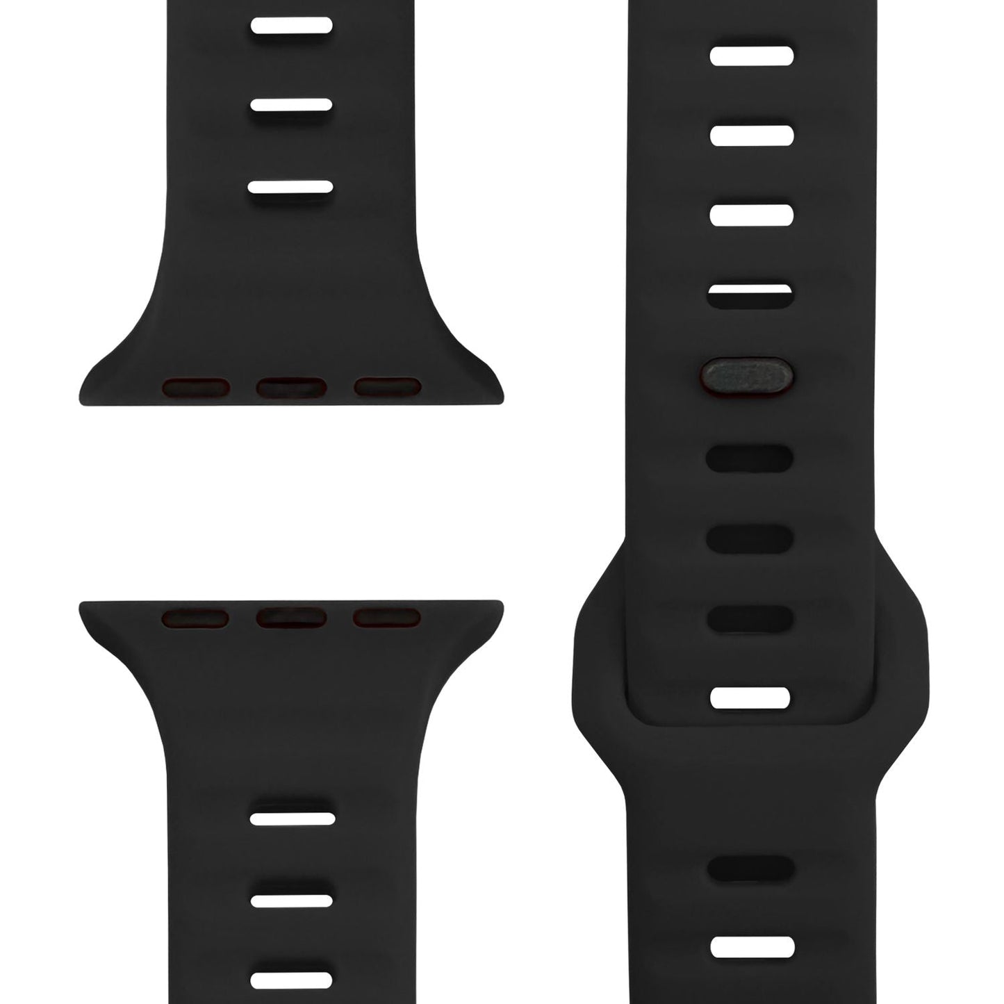 NALIA Motion Band for Apple Watch Ultra/SE/10/9/8/7/6/5/4/3/2/1, Case Size 42/44/45/46/49mm, Soft Silicone Replacement Sport Band with Snap-on Closure