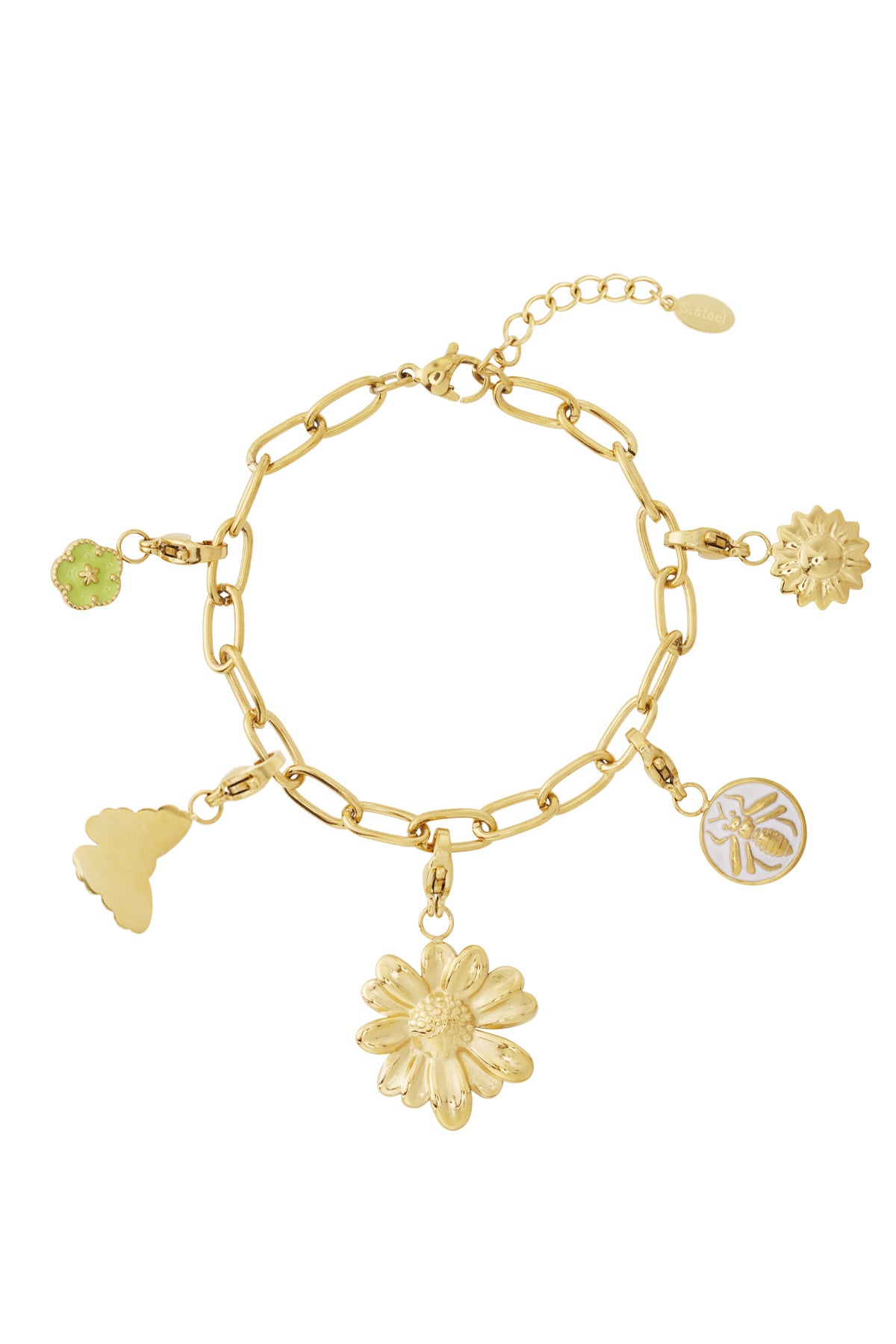 Detailliertes Blumen-DIY-Armband