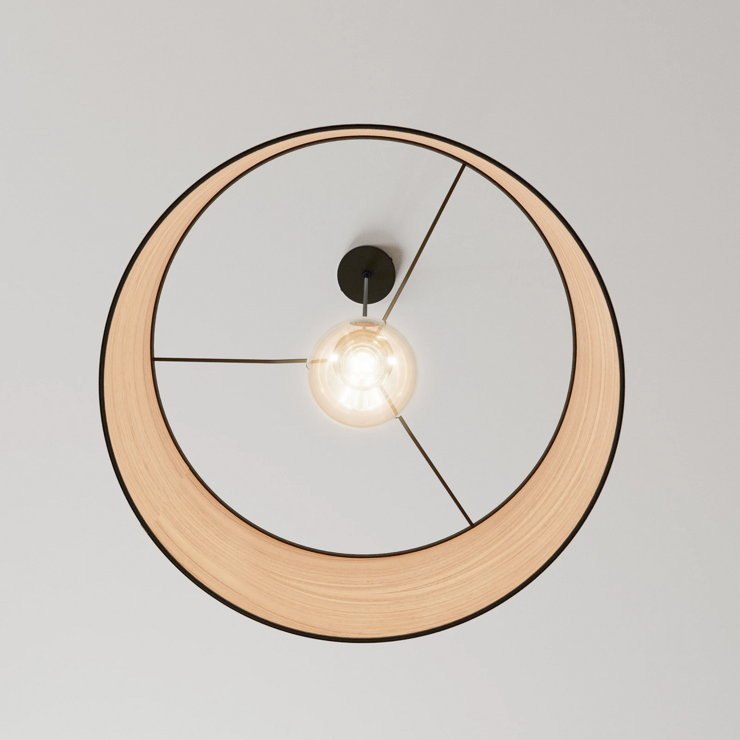 B-flokks Envostar Veneer hengilampi, loftlampi, ljósastæði, valhnetu