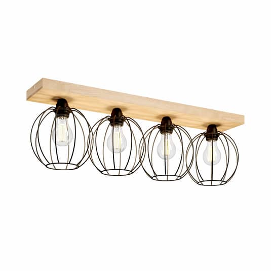 B-flokks Euluna loftlampi Dorett eikarviðar loftlampi loftljós gangljós 4 511 