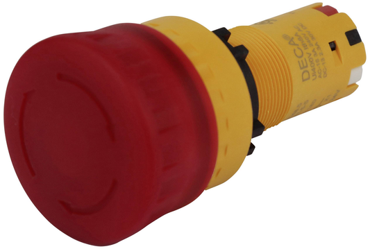 Neyðarrofi Deca Cp2 E Lve01 Q4 R, stöðvunarhnappur, 24 V DC/AC, 8 A, IP66
