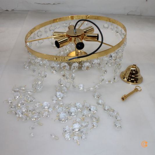 B-Ware Kolarz Retrofit Deckenlampe Valerie 6 Flammig Kristallbehang Siehe Text/Fotos