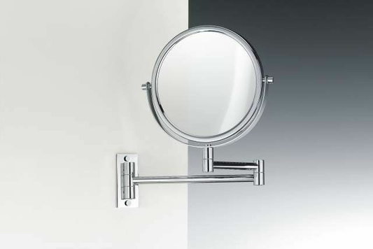 B-flokks Decor Walther Neat spegill, veggspegill með ljósi, snyrtispegill á vegg með hjörum