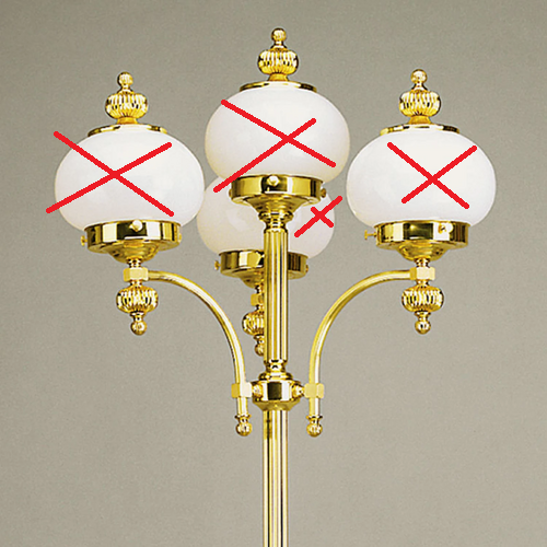 Delia gólflampi í B-flokki, standlampi, ljós, lampi, gólflampi, ljós. Sjá texta/mynd.