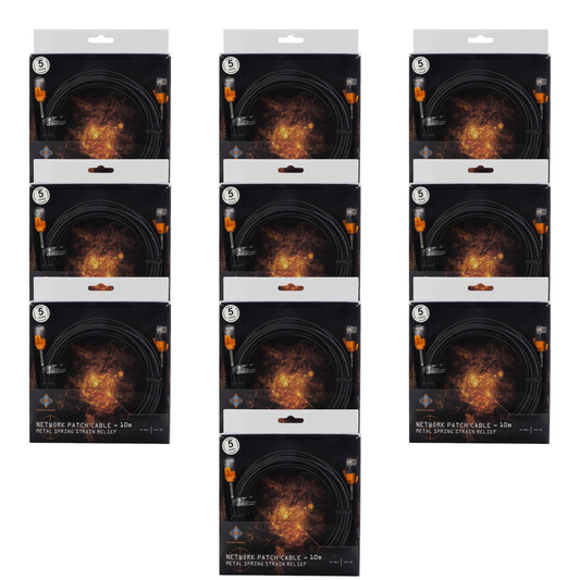 B-lager Deltaco Gaming tengikapall 10m netsnúra LAN snúra 10 stykki