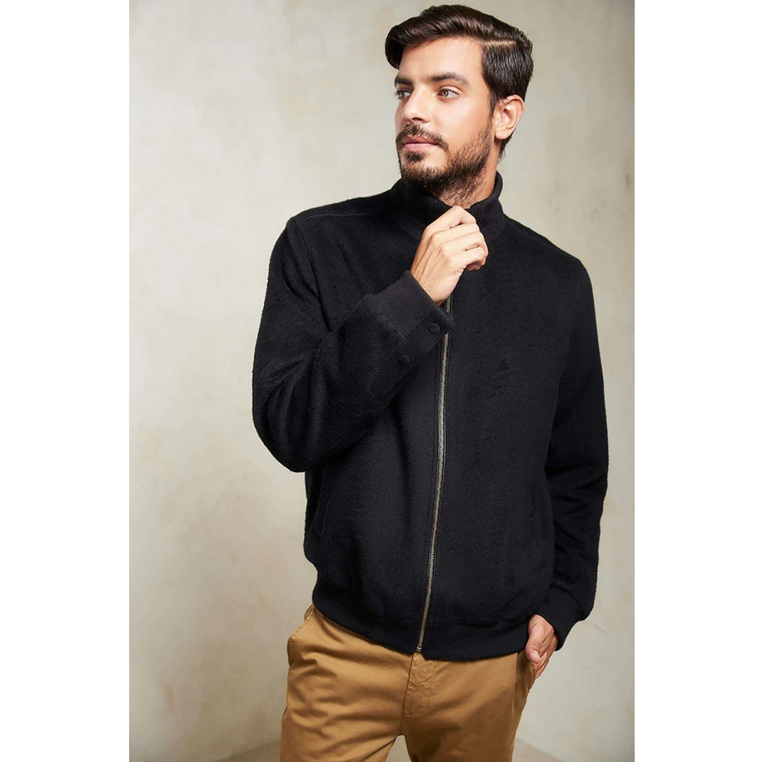 KUNA | NADRIAN bomber jacket made of alpaca wool – essentials for men