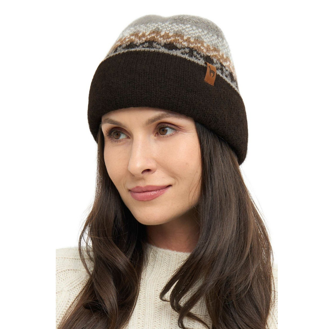 Apu Kuntur - Alpaca Hat NATURA - Reversible hat made from 100% - undyed