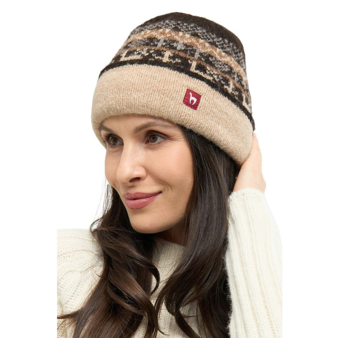 Apu Kuntur - Alpaca Hat NATURA - Reversible hat made from 100% - undyed