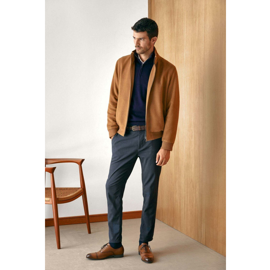 KUNA | NADRIAN bomber jacket made of alpaca wool – essentials for men