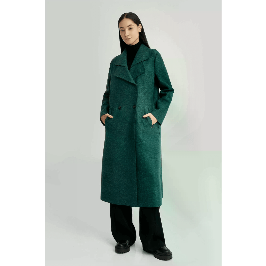 KUNA - Alpaca Coat YAMAY made of Alpaca &amp; Wool – Natural &amp; Elegant