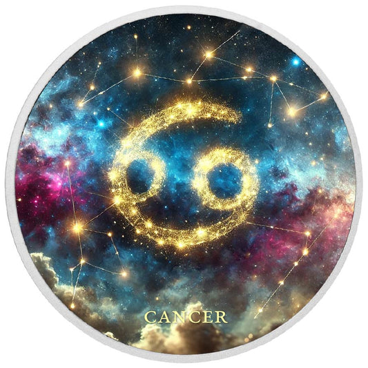 Zodiac Signs - Cancer 1oz Silver Coloured Coin