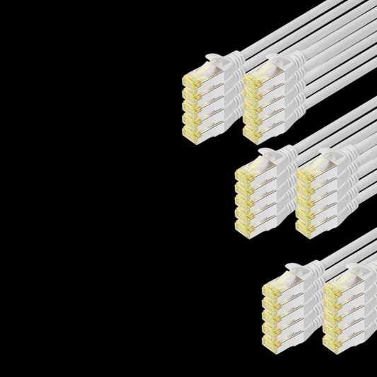 B-lager Digitus Dk 1644 A 005 10 Rj45 Cat 6a S/Ftp 0,50 M netsnúra 3 sett