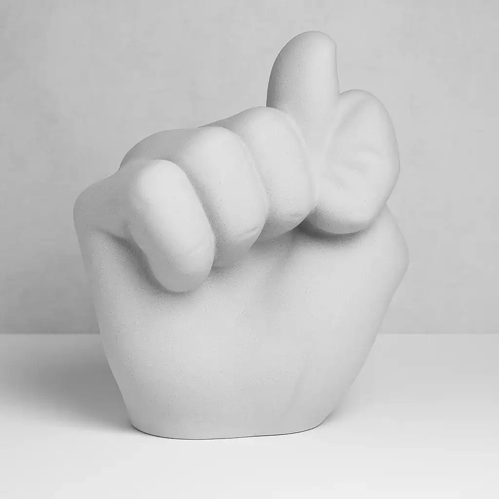 Handfigur Ablehnung – humorvolle Dekoration & DIY-Unikat