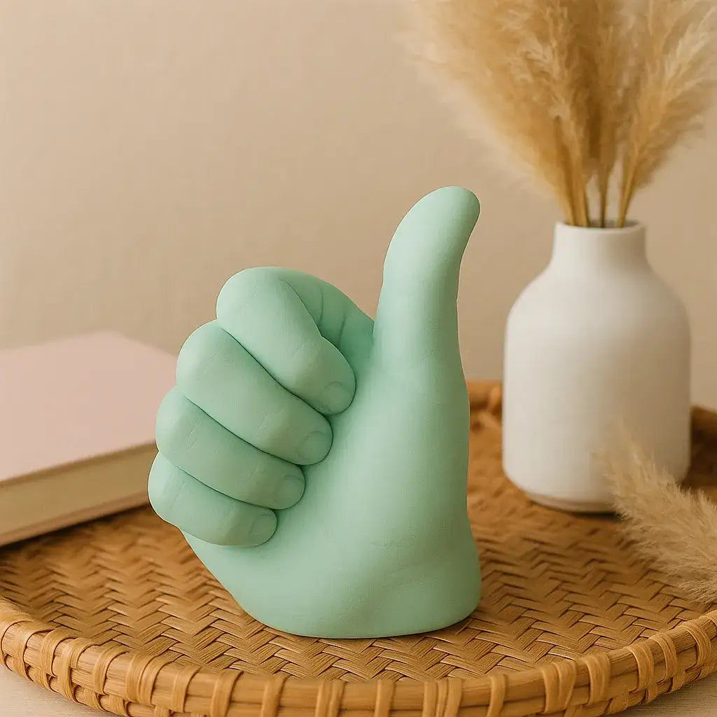 Handzeichen Figur „Alles Gut“ – Symbol für Optimismus, Freude & Motivation