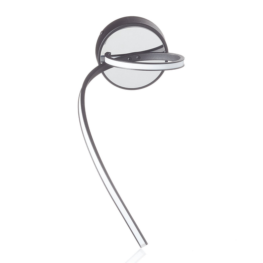 B-lager Domiluce LED veggljós Lungo LED veggljós svart fjarstýring