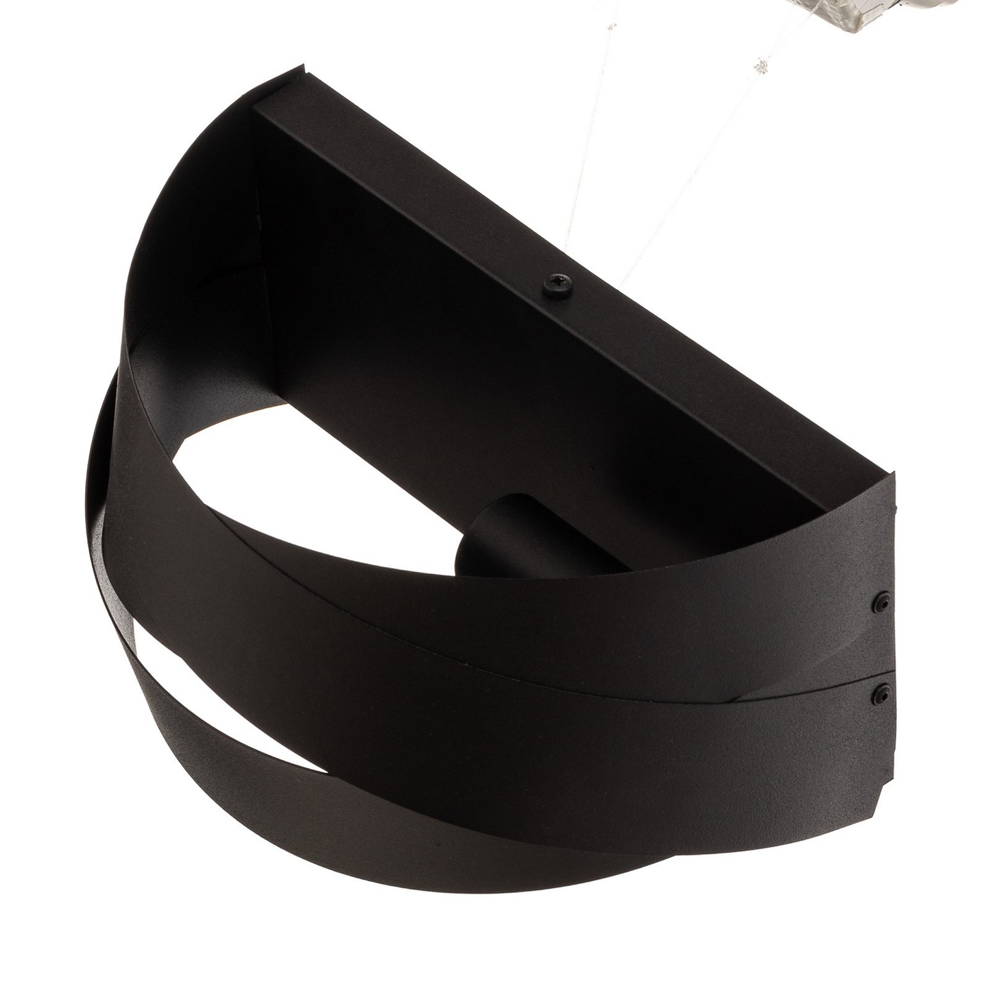 B-flokks Domiluce Tornado vegglampi, veggljós, veggljós, svart LED málmlampi, kastljós