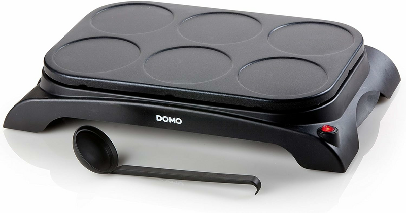 Domo DO8709 P fjölskyldupönnukökuvél með eggja- og pönnukökuvél, á lager