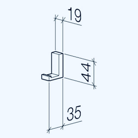 Dornbracht "Mem" Haken (platin)