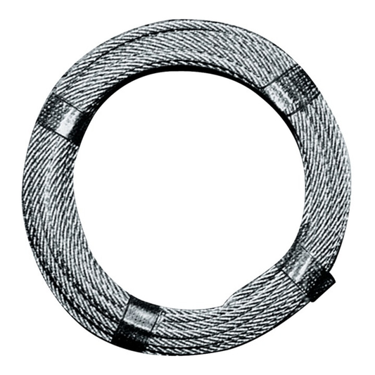 B-flokks vírreipi, galvaniseraður, D4 0 mm, L200 m, 6x7 1 Fe, brotstyrkur 9,38 k N, stál