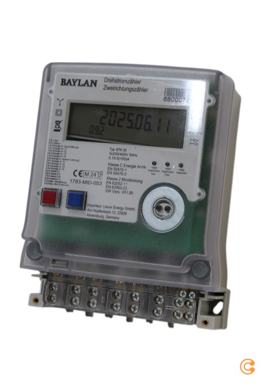 B-lager Counttec Dz1004 Q tvíátta þriggja fasa mælir. Sjá texta/mynd.