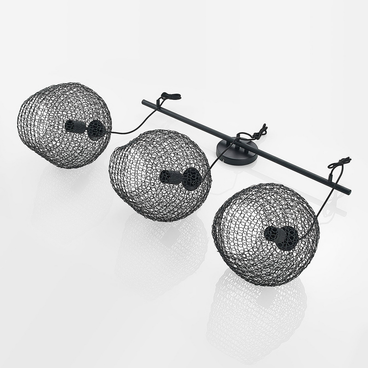 B-Ware Lindby Benja Pendellampe Hängeleuchte Hängelampe Deckenlampe Dreiflammig Schw214