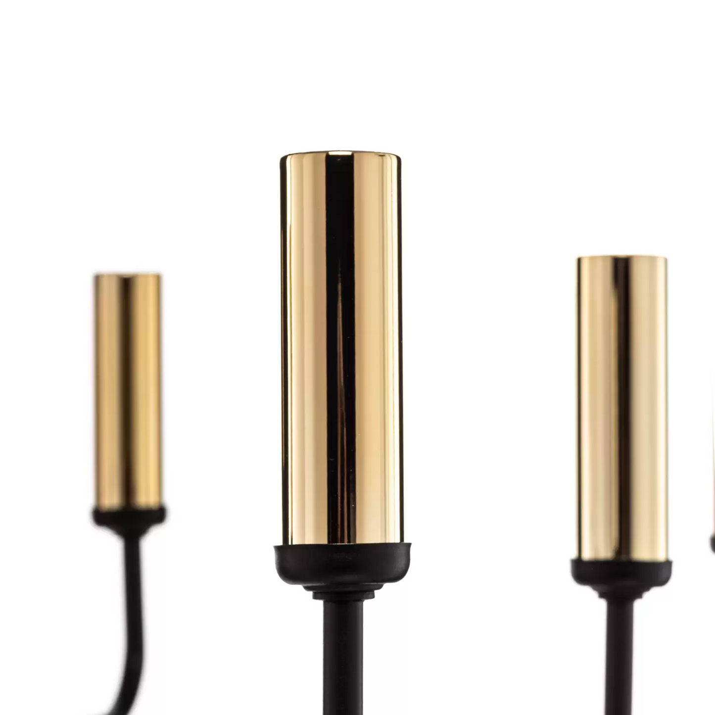 Ampli ljósakróna í B-flokki, svört og gullin, 8-ljósa loftljós, hengiljós, 277