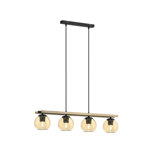 B-stock Lindby Enrique beam pendant light pendant light pendant light amber 4 bulbs 