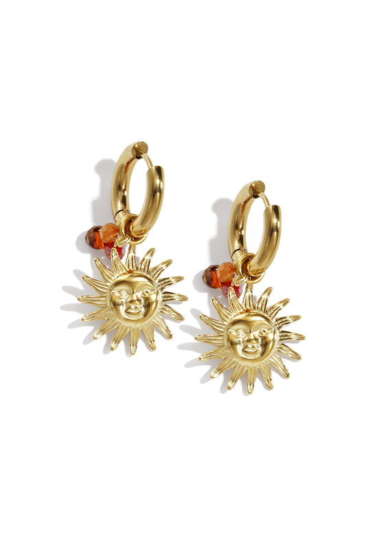 Schöne Tagesohrringe - Goldfarben