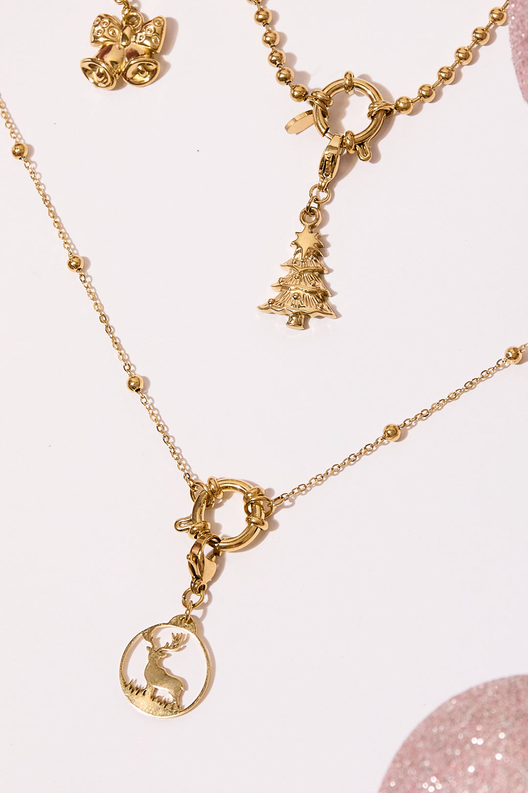 Edelstahl Schmuck Charms Tier Casual Weihnachten Einfache Serie frauen schmuck