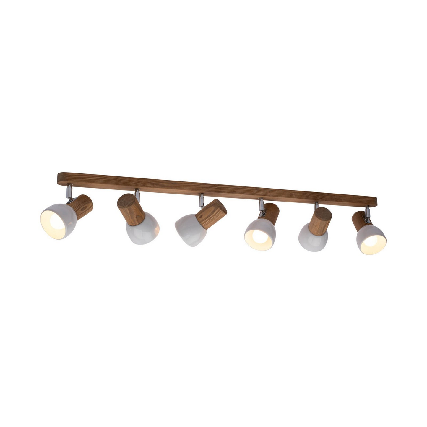 B-grade Envostar Nale ceiling spotlight, pine brown, ceiling lamp, ceiling light, spotlight