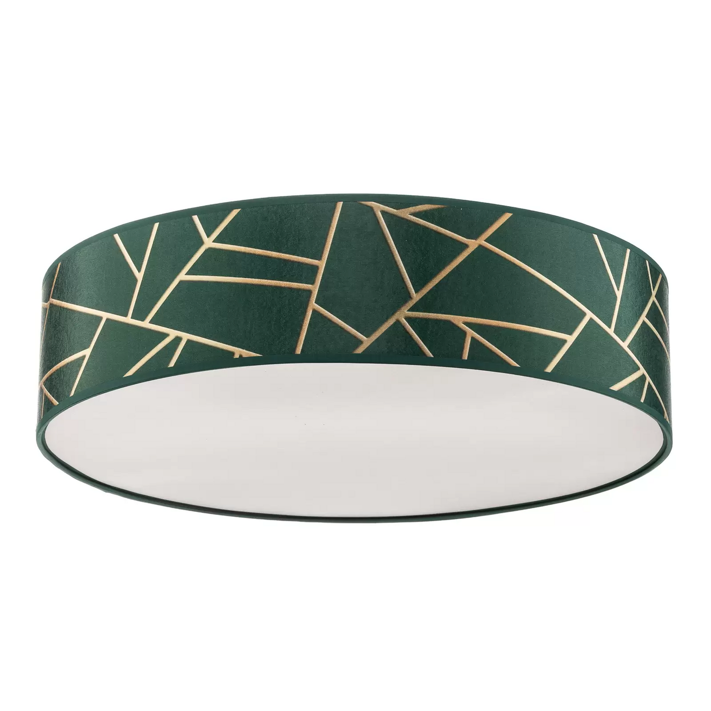 B-flokks Zulu loftljós, loftlampi, loftljós, ljósastæði, lampi, grænn, gullinn, kringlóttur