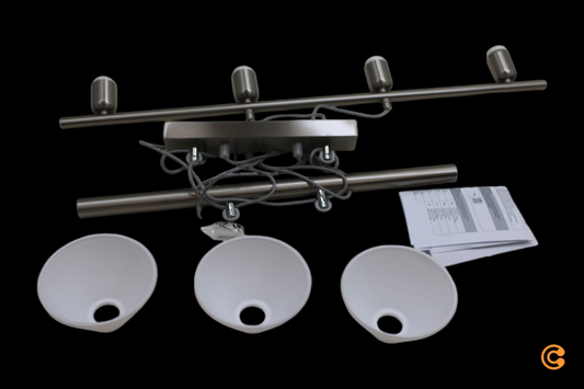 B-stock Lindby height-adjustable pendant light, decorative hanging lamp, E14 Delira 4-light, Nic98 