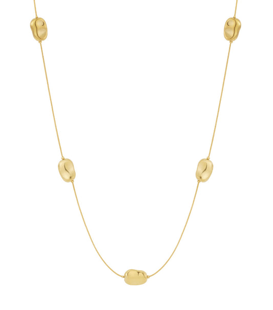 Lange Halskette mit glatten Gliedern