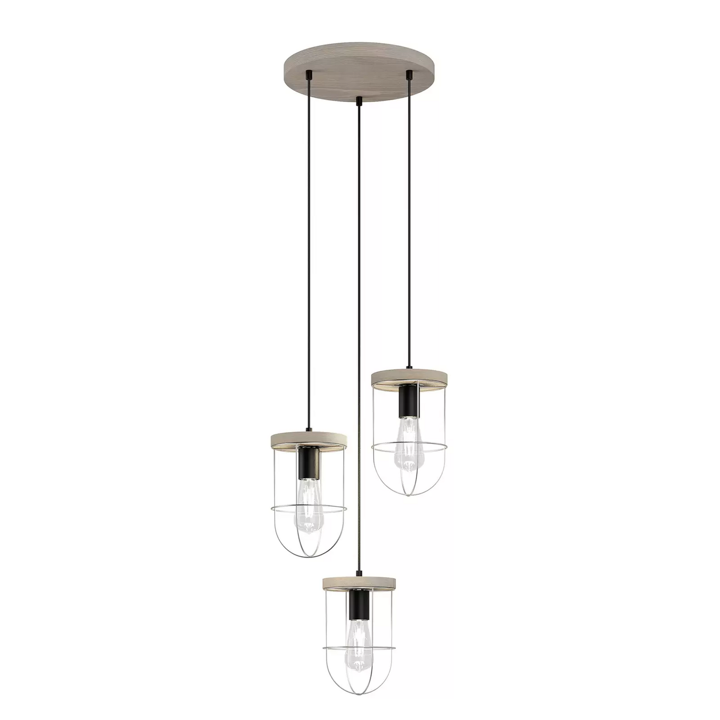 B-lager Envostar Neptuna hengiljós með þremur perum, kringlótt,