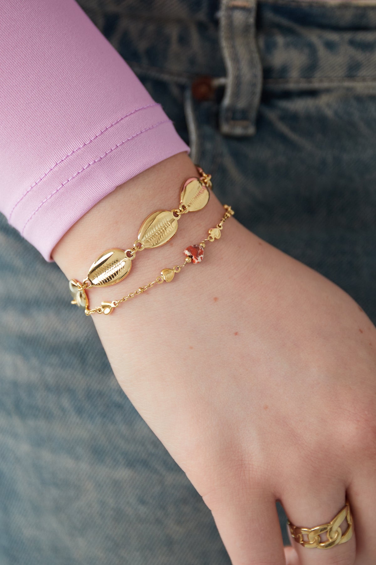 Liebe das Muschelarmband