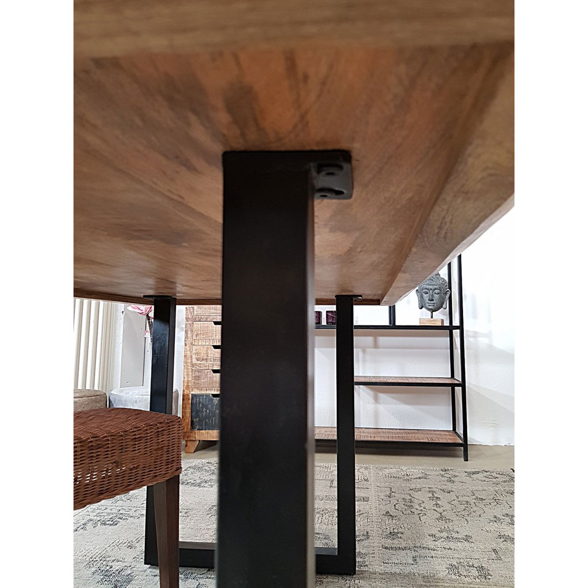 Borðstofuborð - Liverpool - 120x80 - 160x90 og 200x100 cm - úr gegnheilu mangóviði