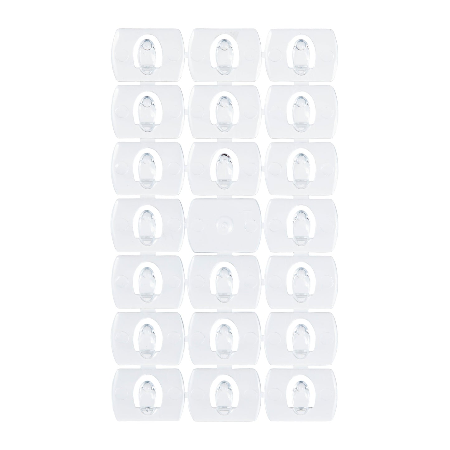 Command™ Dekorations-Clips, transparent, mit transparenten Strips