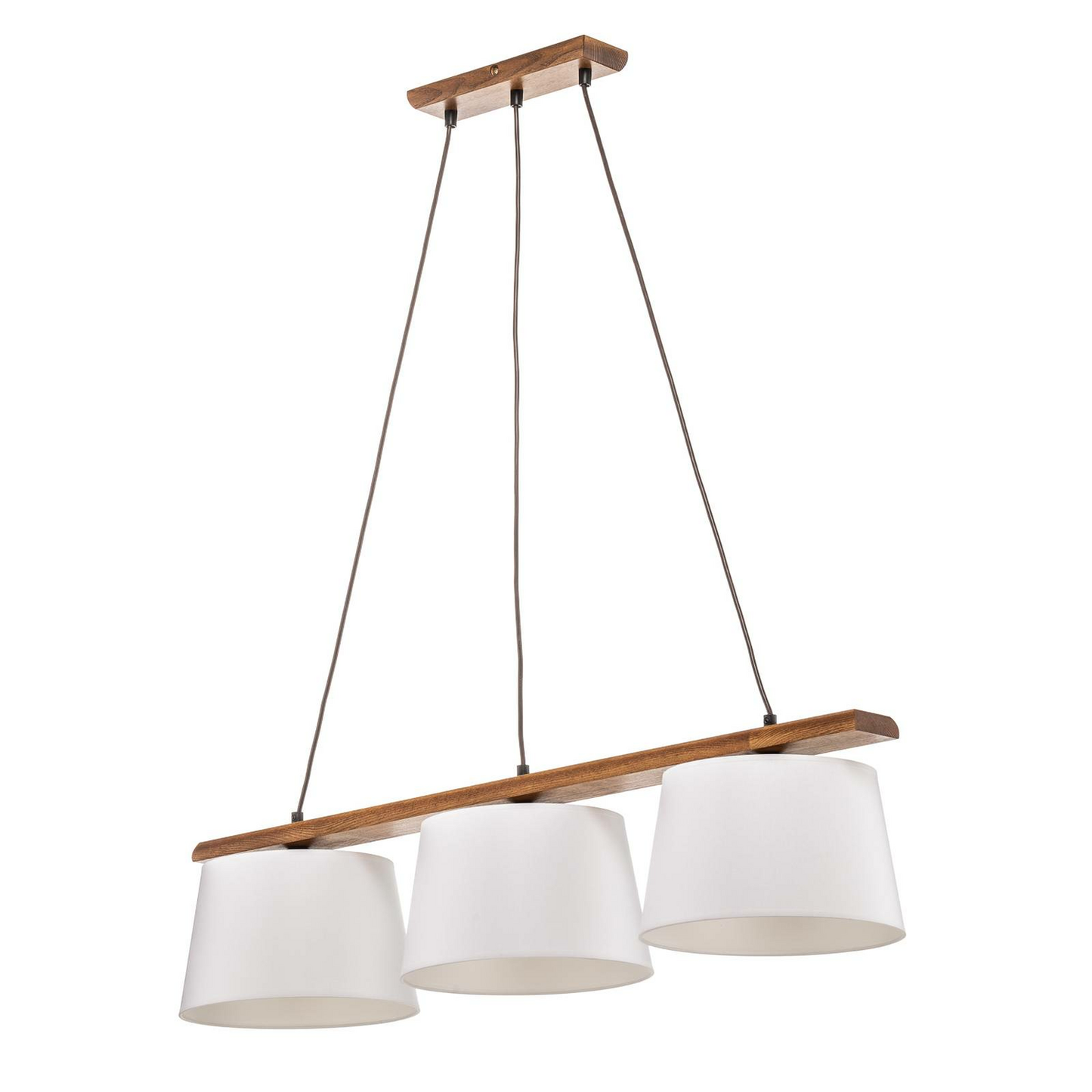 Euluna hengiljós Sweden hengiljós með þremur perum E27 valhnetu-eik 