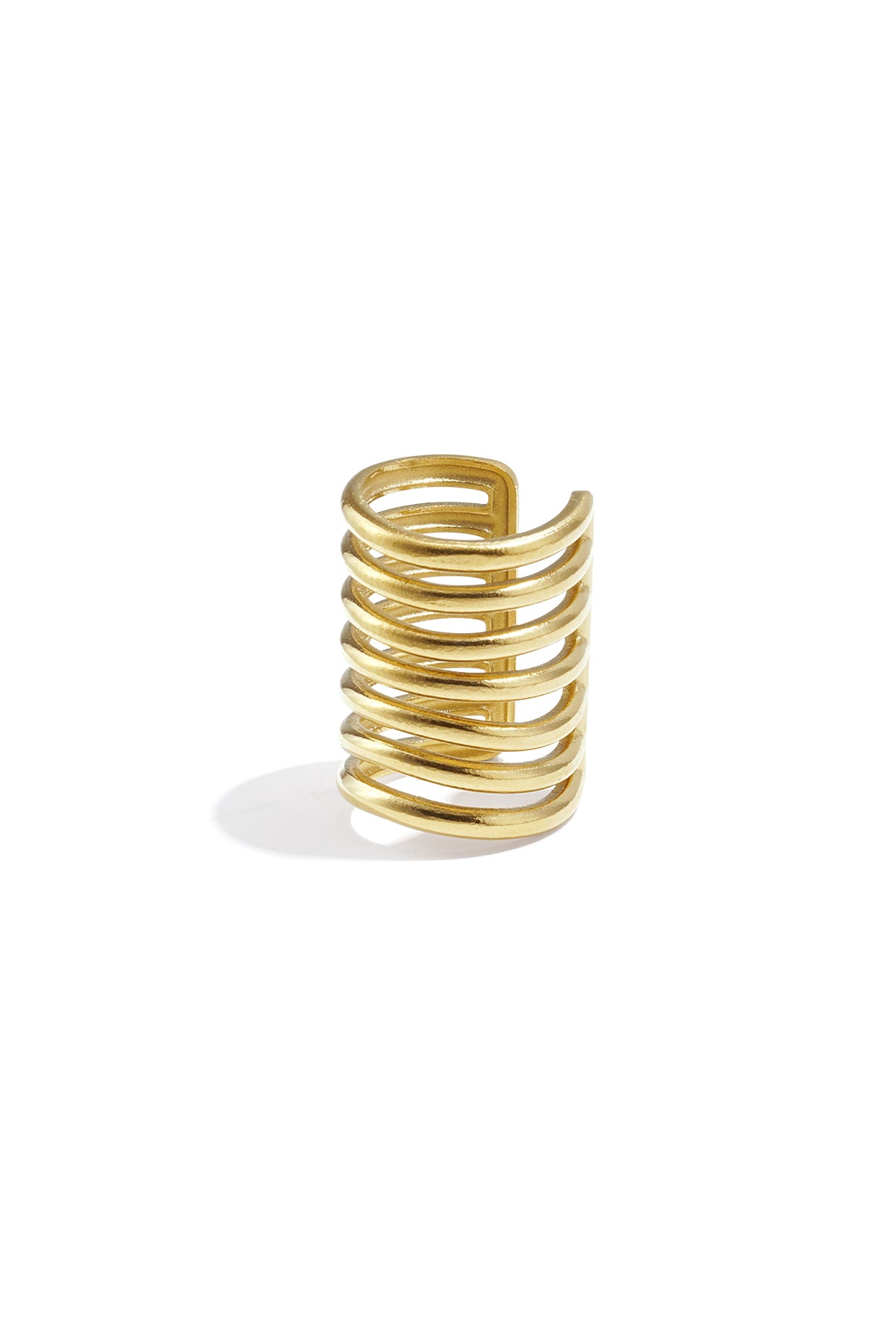 Edelstahl-Ohrmanschetten, Linien, Casual Daily Simple Series, Damenschmuck