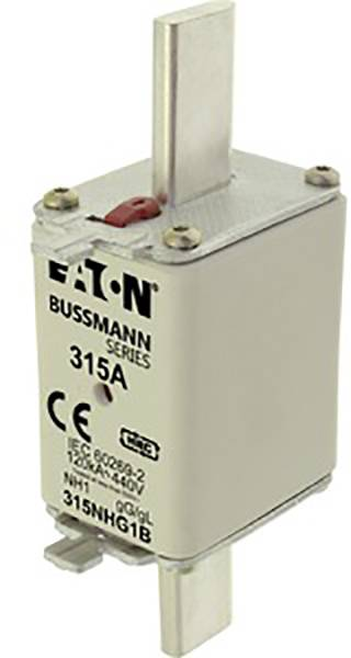 B-flokks Eaton 315 Nhg1 B 315 A 500 V 3 stk. Nh öryggi með vélrænum öryggisvísi