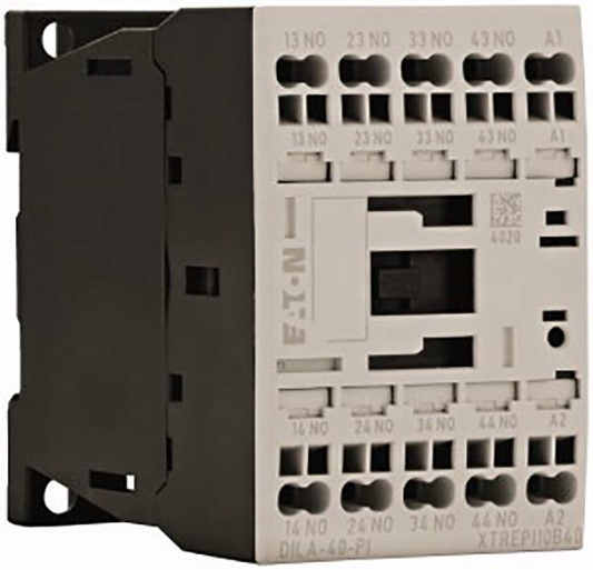 B-grade Eaton auxiliary contactor Dila 40 (24 Vdc) Pi auxiliary contactor 4 A DIN rail mounting