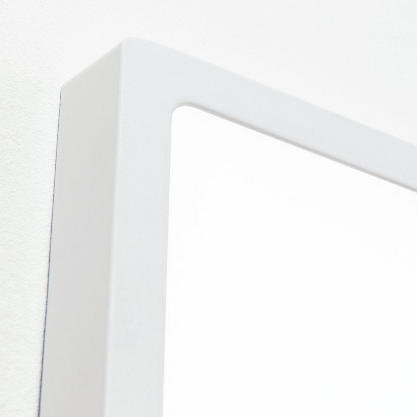 B-flokks Lero LED vegglampi, yfirborðsfest ljós, LED spjald, hlýhvítt, hvítt, 60 x 60 cm, lampi, spot