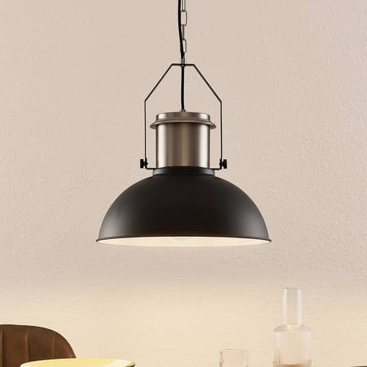 B-stock Lindby Freitjof hanging light hanging light lamp light IP20 black/matt nickel 