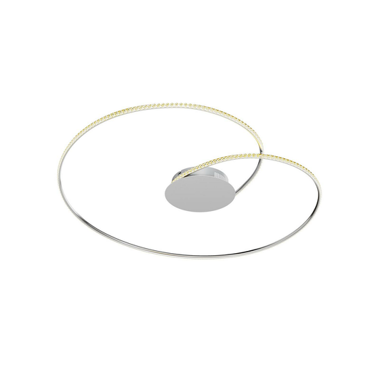 B-grade Lindby Joline LED ceiling light, ceiling lamp, living room lamp, 32 W, ø 90 cm, Krist895 