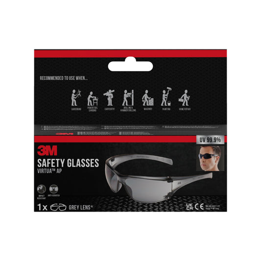 3M™ Virtua™ AP Schutzbrille, graues Glas | Packung (1 Stück)