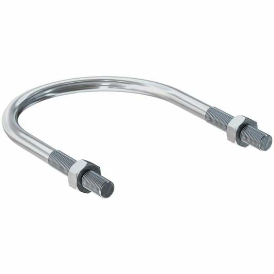 Fischer kringlóttar stálfestingar af B-gráðu, nafnstærð 6", kringlótt stálstöng, festir fyrir rör 210 mm, 5 stykki.