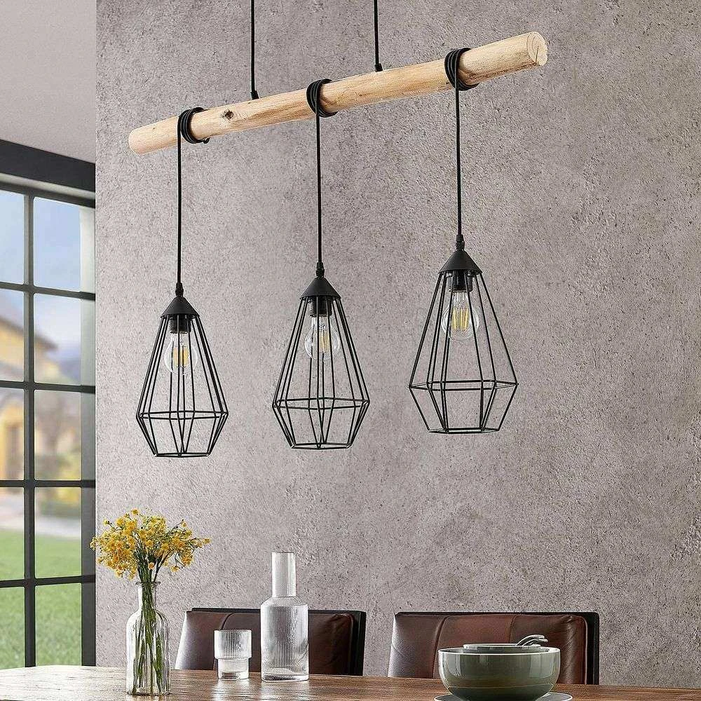 B-Ware Lindby Eldarion Hängeleuchte Leuchte Lampe Pendelleuchte Led Matt 3 Fl. E27 60 W